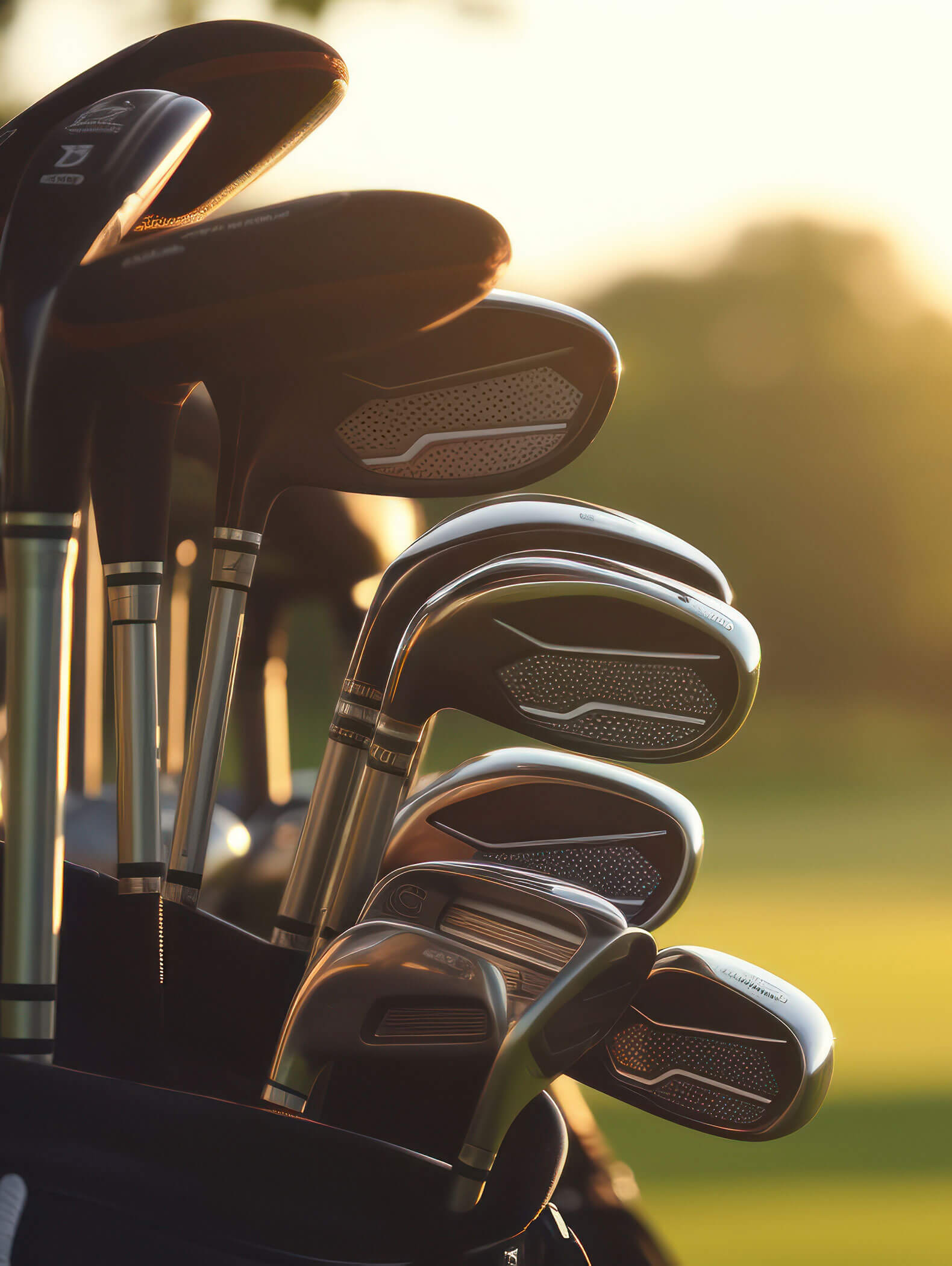 Verschiedene Golfschläger in der Tasche - Hotel Majestic